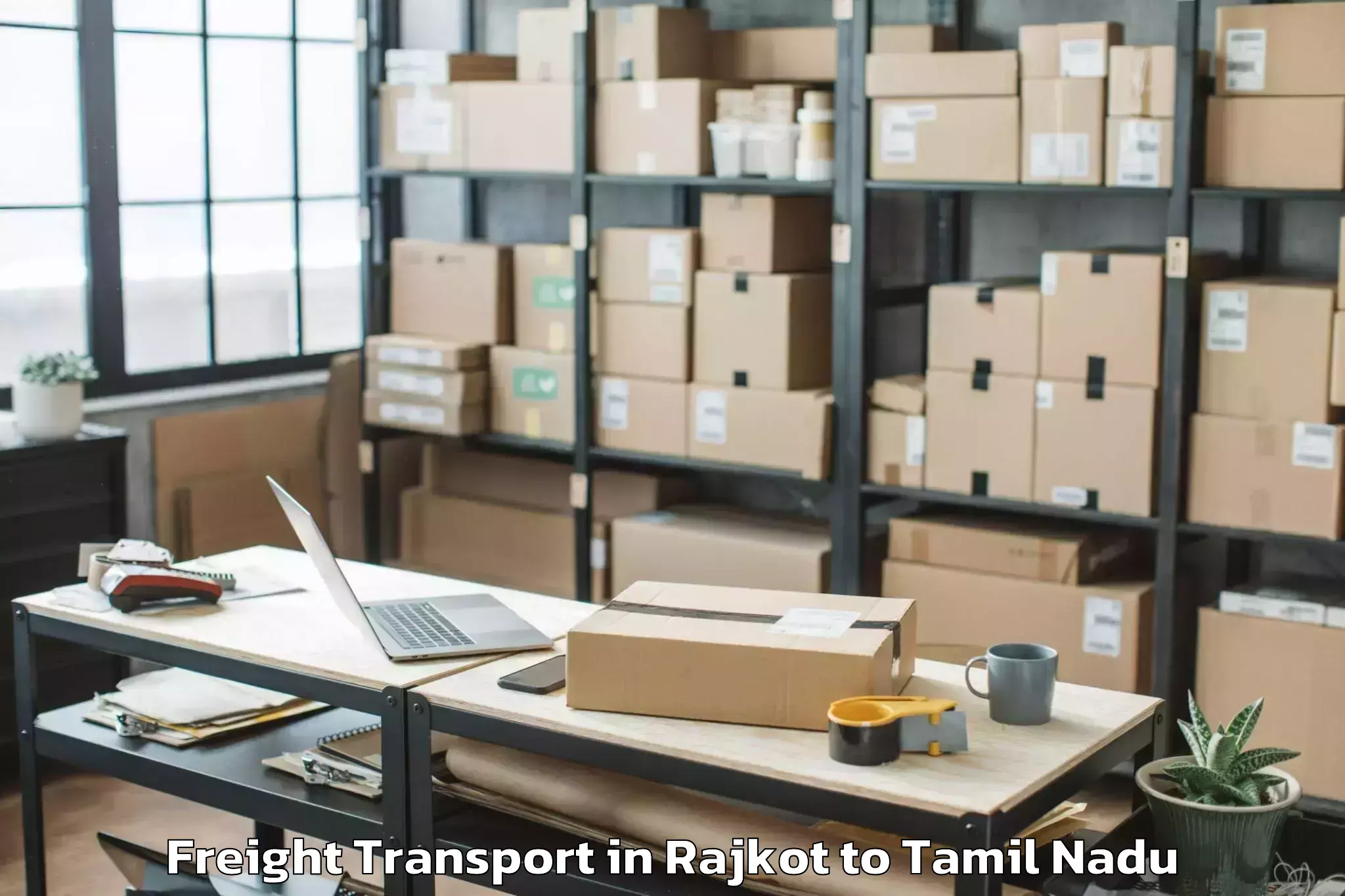 Reliable Rajkot to Singanallur Freight Transport